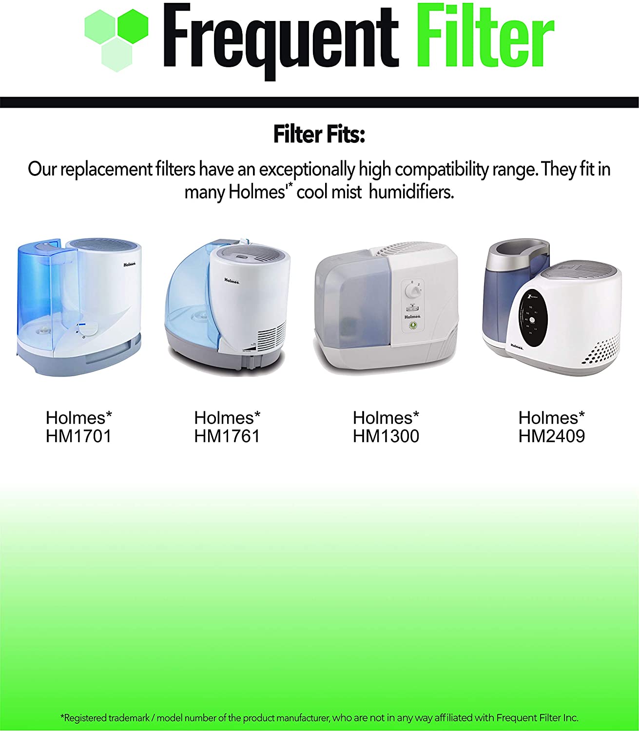 Holmes Compatible Humidifier Filter | HWF62 & HWF62CS | Holmes Filter A, (4-Pack)