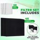 Honeywell HPA300 TRUE HEPA Filter Set. 3 Pack + 4 Precut Activated Carbon or Charcoal Pre-Filters. Replacement for Type R & PreFilter A, HRF-R3, HRF-R2, HRF-R1, HRF-AP1 (7 Pack)